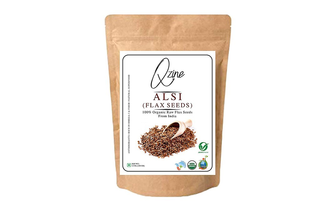 Qzine Alsi (Flax Seeds)    Pack  100 grams